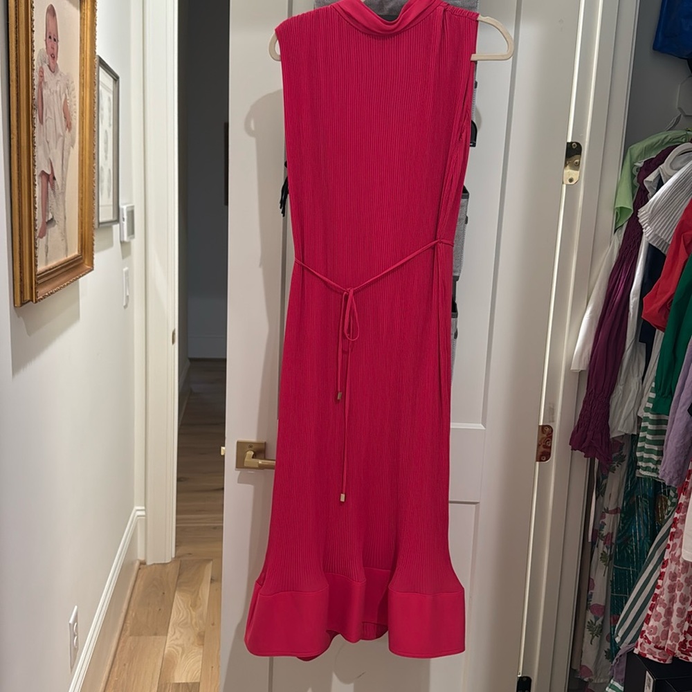 Milly pink pleated dress. Size 12
